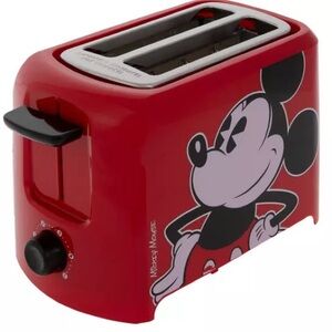 NEW Bundle 10 oz Mug Warmer , Mug & 2 Slice Toaster Mickey Mouse Print Artwork